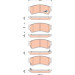 TRW | Bremsbelagsatz, Scheibenbremse | GDB3501 TRW | Bremsbelagsatz, Scheibenbremse | GDB3501