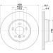 Hella Pagid | Bremsscheibe | 8DD 355 129-641