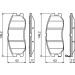 BOSCH | Bremsbelagsatz, Scheibenbremse | 0 986 494 250