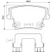 Hella | Bremsbelagsatz, Scheibenbremse | 8DB 355 025-051