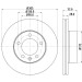 Hella | Bremsscheibe | 8DD 355 108-931