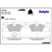 Delphi Bremsbelagsatz, Scheibenbremse LP2286