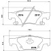 Hella | Bremsbelagsatz, Scheibenbremse | 8DB 355 020-351 Hella | Bremsbelagsatz, Scheibenbremse | 8DB 355 020-351