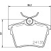 Hella | Bremsbelagsatz, Scheibenbremse | 8DB 355 011-501 Hella | Bremsbelagsatz, Scheibenbremse | 8DB 355 011-501