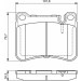 BOSCH Bremsbelagsatz, Scheibenbremse 0 986 494 166