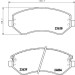 Hella | Bremsbelagsatz, Scheibenbremse | 8DB 355 010-051