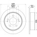 Hella | Bremsscheibe | 8DD 355 116-341