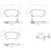 Brembo | Bremsbelagsatz, Scheibenbremse | P 30 098 Brembo | Bremsbelagsatz, Scheibenbremse | P 30 098