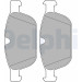 Delphi | Bremsbelagsatz, Scheibenbremse | LP2140