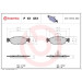Brembo | Bremsbelagsatz, Scheibenbremse | P 61 051 Brembo | Bremsbelagsatz, Scheibenbremse | P 61 051