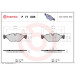 Brembo | Bremsbelagsatz, Scheibenbremse | P 71 005