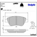 Delphi Bremsbelagsatz, Scheibenbremse LP1899