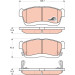 TRW | Bremsbelagsatz, Scheibenbremse | GDB3430 TRW | Bremsbelagsatz, Scheibenbremse | GDB3430
