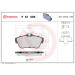 Brembo | Bremsbelagsatz, Scheibenbremse | P 61 095 Brembo | Bremsbelagsatz, Scheibenbremse | P 61 095