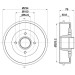 Hella | Bremstrommel | 8DT 355 300-641