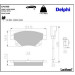 Delphi Bremsbelagsatz, Scheibenbremse LP1955