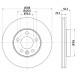 Hella | Bremsscheibe | 8DD 355 109-661 Hella | Bremsscheibe | 8DD 355 109-661