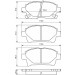 BOSCH Bremsbelagsatz, Scheibenbremse 0 986 494 333