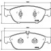 Hella | Bremsbelagsatz, Scheibenbremse | 8DB 355 020-681