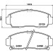Hella | Bremsbelagsatz, Scheibenbremse | 8DB 355 009-771 Hella | Bremsbelagsatz, Scheibenbremse | 8DB 355 009-771