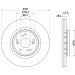 Hella | Bremsscheibe | 8DD 355 125-321 Hella | Bremsscheibe | 8DD 355 125-321