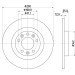 Hella | Bremsscheibe | 8DD 355 120-421