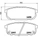 Brembo | Bremsbelagsatz, Scheibenbremse | P 30 023