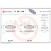 Brembo | Bremsbelagsatz, Scheibenbremse | P 23 144 Brembo | Bremsbelagsatz, Scheibenbremse | P 23 144