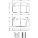 BOSCH Bremsbelagsatz, Scheibenbremse 0 986 469 390