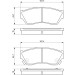 BOSCH Bremsbelagsatz, Scheibenbremse 0 986 493 340