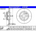 ATE | Bremsscheibe | 24.0112-0127.1 ATE | Bremsscheibe | 24.0112-0127.1