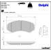 Delphi Bremsbelagsatz, Scheibenbremse LP1462