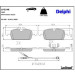 Delphi Bremsbelagsatz, Scheibenbremse LP2248