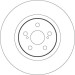 DF4445S Bremsscheibe TRW SINGLE