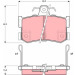 GDB1169 Bremsbelagsatz, Scheibenbremse