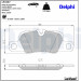 Delphi | Bremsbelagsatz, Scheibenbremse | LP2237 Delphi | Bremsbelagsatz, Scheibenbremse | LP2237