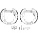 8DB 355 022-731 Bremsbackensatz Shoe Kit Pro