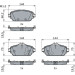 0 986 494 782 Bremsbelagsatz, Scheibenbremse