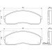 BOSCH | Bremsbelagsatz, Scheibenbremse | 0 986 424 714