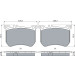 BOSCH 0 986 494 985 Bremsbeläge passend für MERCEDES-BENZ SL, S-Klasse Low-Metallic, mit Anti-Quietsch-Blech