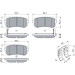 0 986 494 627 Bremsbelagsatz, Scheibenbremse