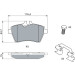 BOSCH Bremsbelagsatz, Scheibenbremse 0 986 494 570