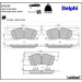 Delphi Bremsbelagsatz, Scheibenbremse LP2275
