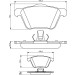 BOSCH Bremsbelagsatz, Scheibenbremse 0 986 494 159