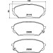 Hella | Bremsbelagsatz, Scheibenbremse | 8DB 355 021-231