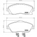Hella | Bremsbelagsatz, Scheibenbremse | 8DB 355 018-511