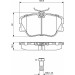 BOSCH Bremsbelagsatz, Scheibenbremse 0 986 469 410