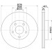 Hella | Bremsscheibe | 8DD 355 112-171