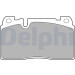 Delphi | Bremsbelagsatz, Scheibenbremse | LP2491 Delphi | Bremsbelagsatz, Scheibenbremse | LP2491