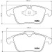 Hella | Bremsbelagsatz, Scheibenbremse | 8DB 355 013-621